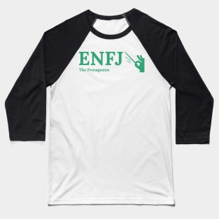 ENFJ The Protagonist MBTI types 7C Myers Briggs personality gift with icon Baseball T-Shirt